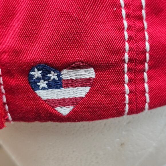 KBETHOS Vintage " All American Babe" Red Distressed Ball Cap, Trucker's Hat NWT - Picture 5 of 8
